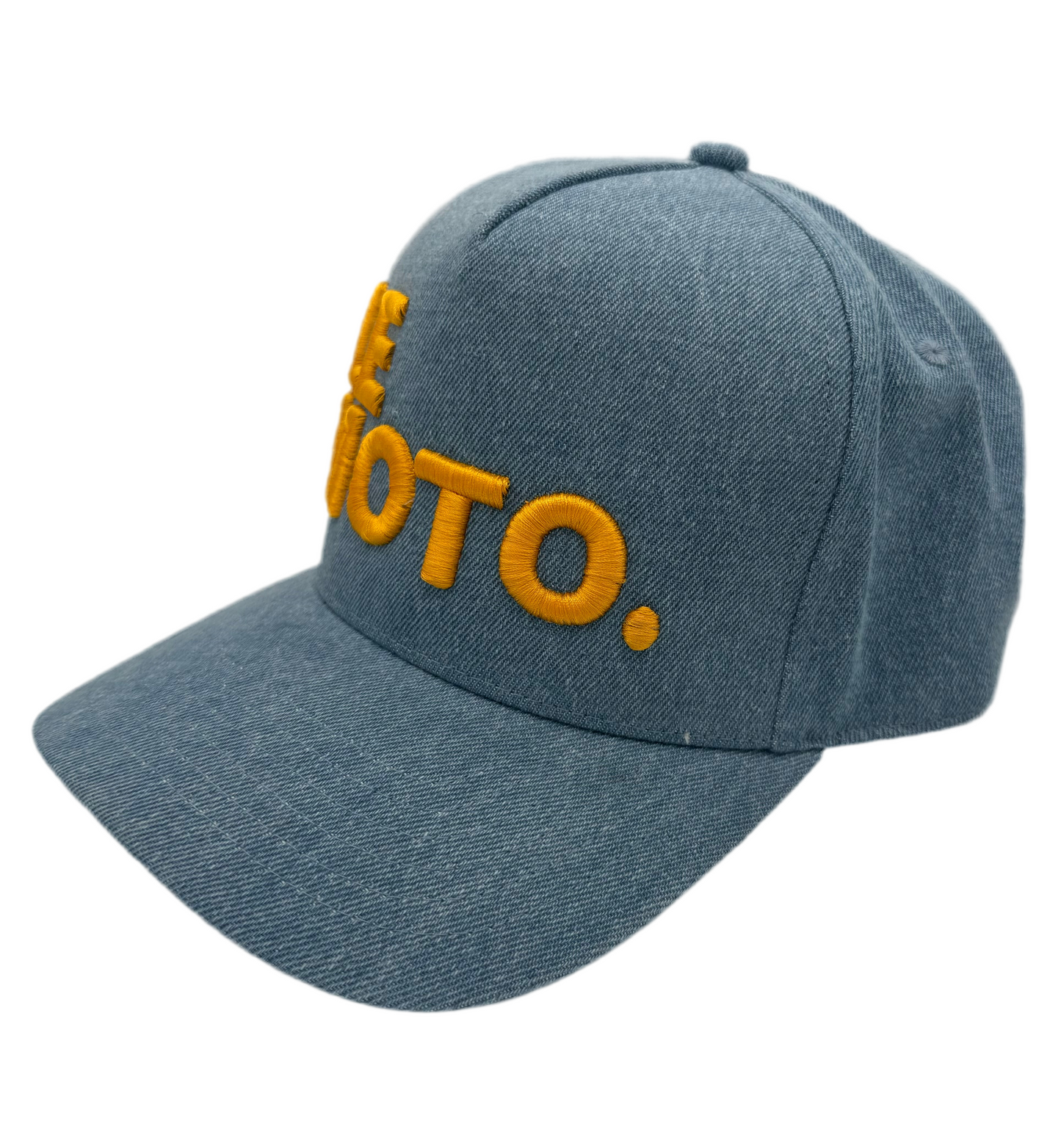 Le Moto x Ping Pong Surf Club Trucker Hat in Denim Blue/Gold
