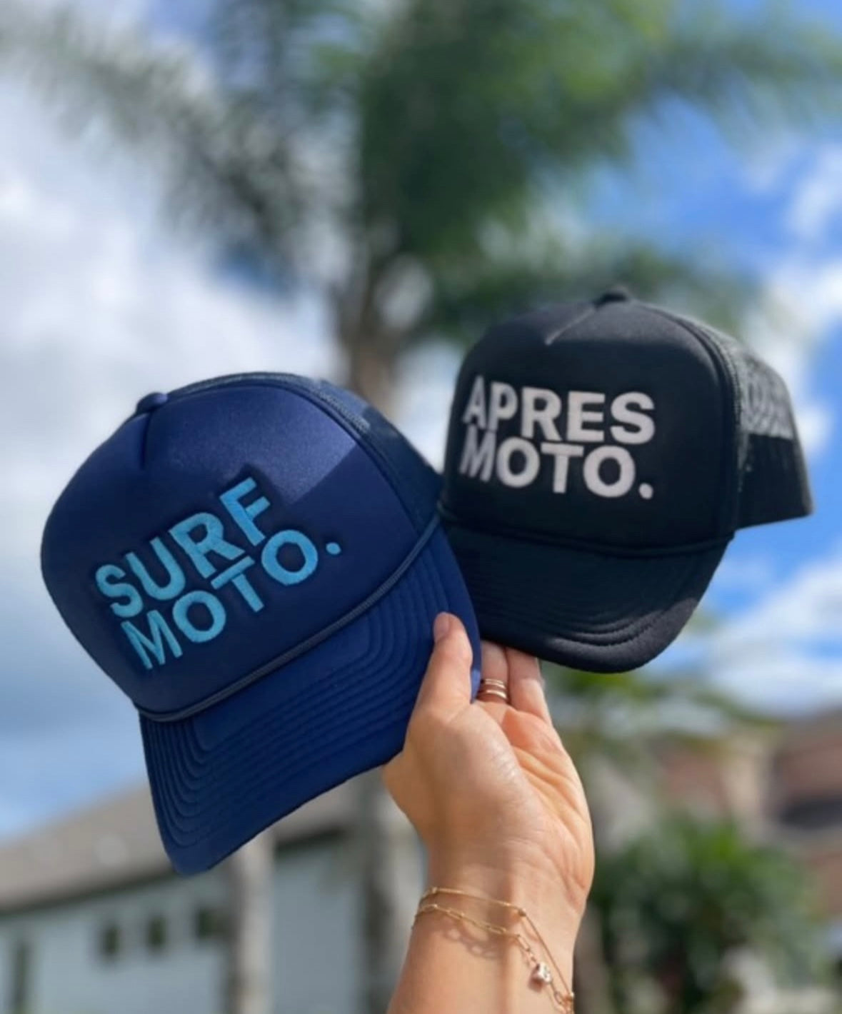 SERIOUS STUDIO “APRES MOTO” FOAM TRUCKER HAT - BLACK