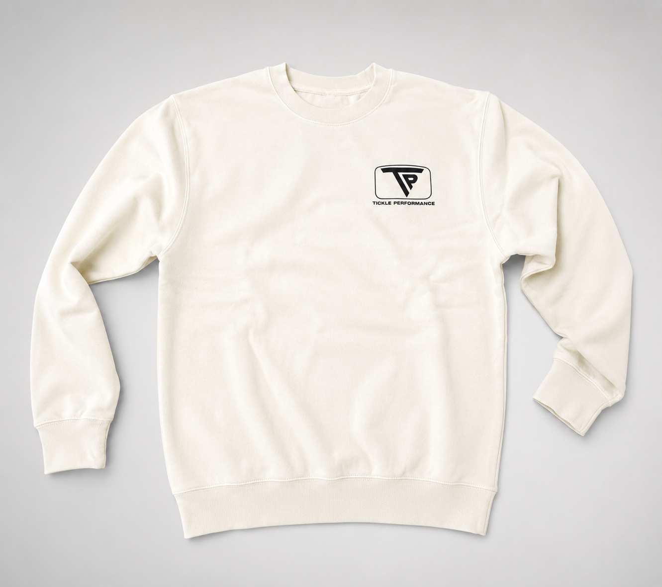 TICKLE PERFORMANCE ULTRA SOFT CREWNECK - OFF WHITE