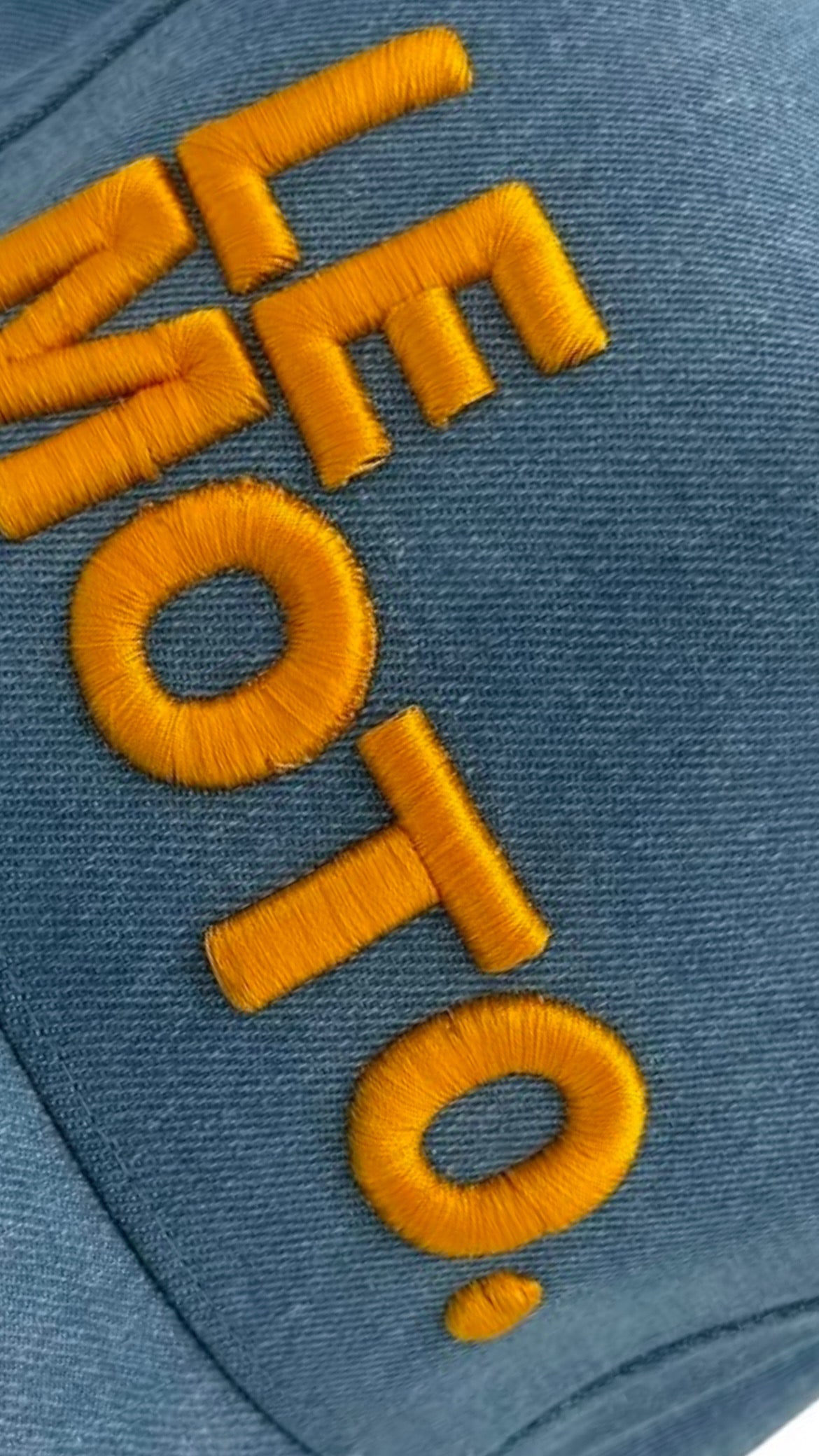 Le Moto x Ping Pong Surf Club Trucker Hat in Denim Blue/Gold
