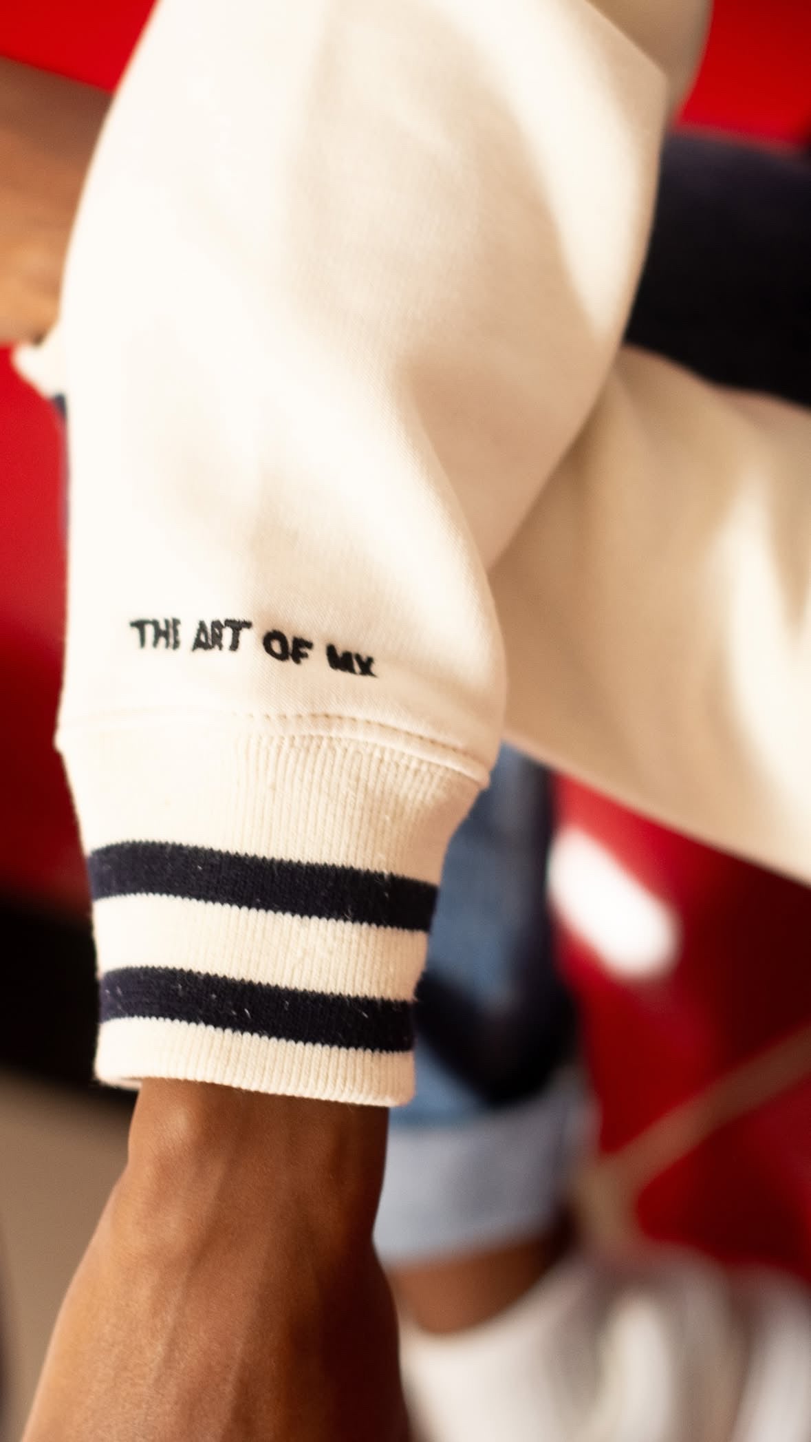 SERIOUS STUDIO VINTAGE VARSITY JACKET - BLACK/WHITE