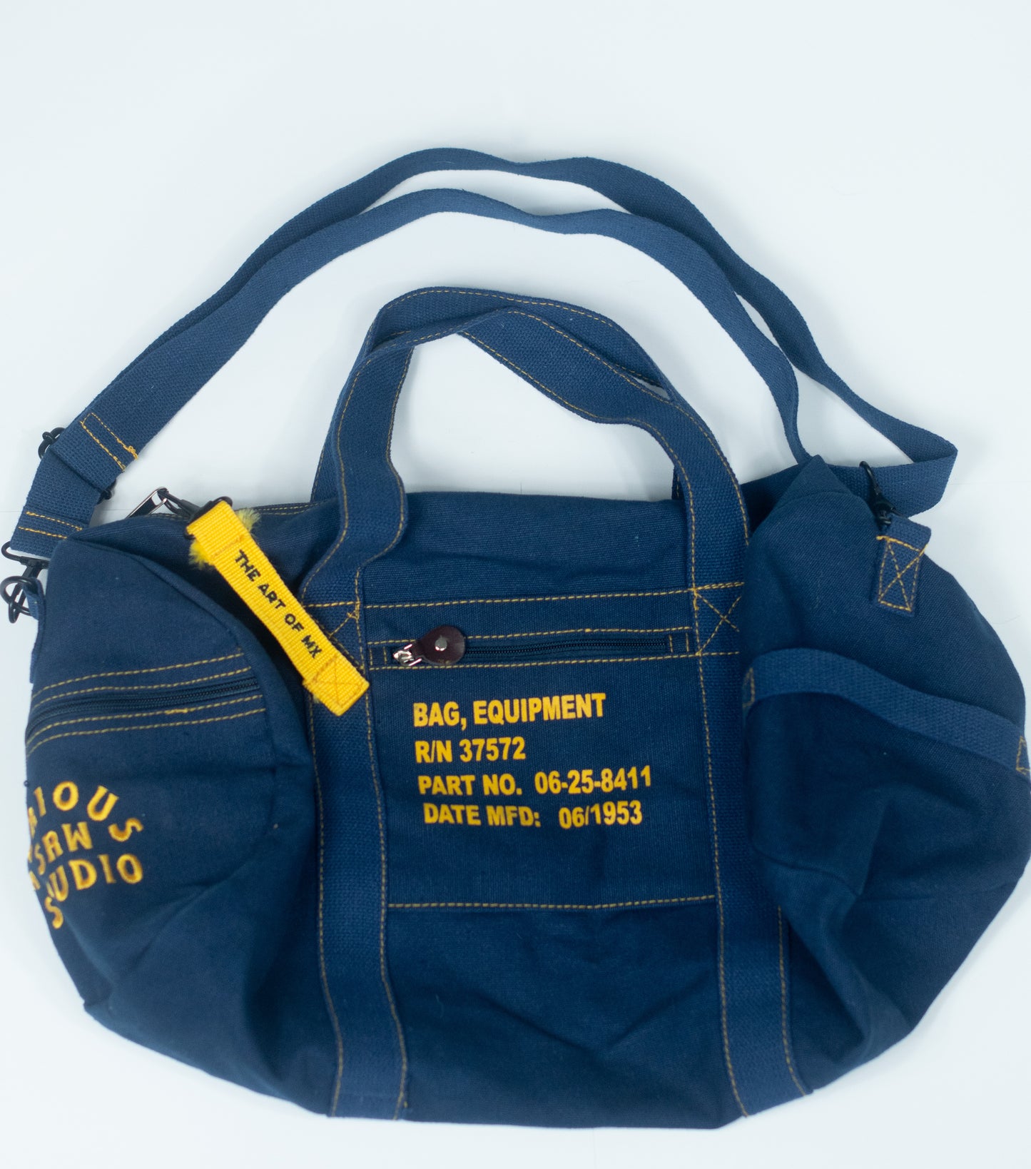 SERIOUS STUDIO ICONIC DUFFLE BAG - NAVY / GOLD
