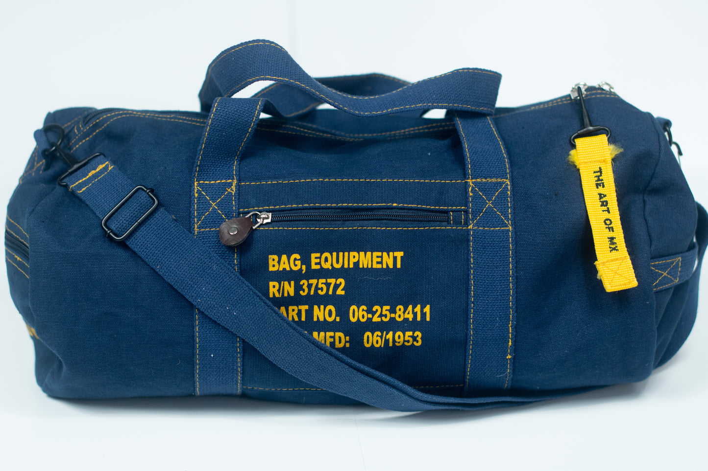 SERIOUS STUDIO ICONIC DUFFLE BAG - NAVY / GOLD