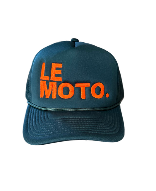Le Moto x PPSC Foam Trucker Hat Green/Orange