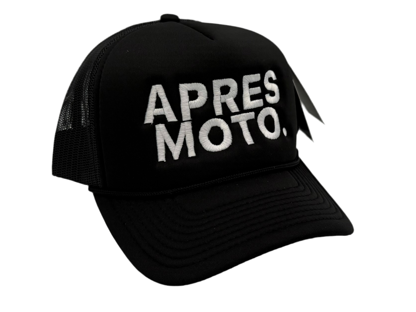 SERIOUS STUDIO “APRES MOTO” FOAM TRUCKER HAT - BLACK