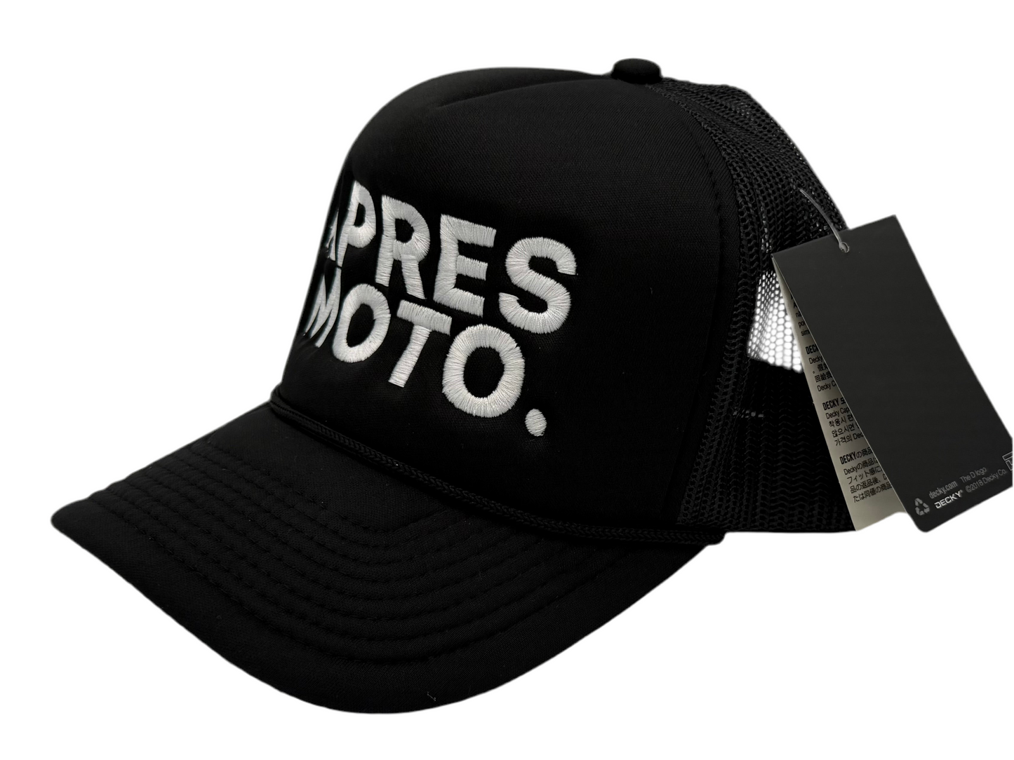 SERIOUS STUDIO “APRES MOTO” FOAM TRUCKER HAT - BLACK