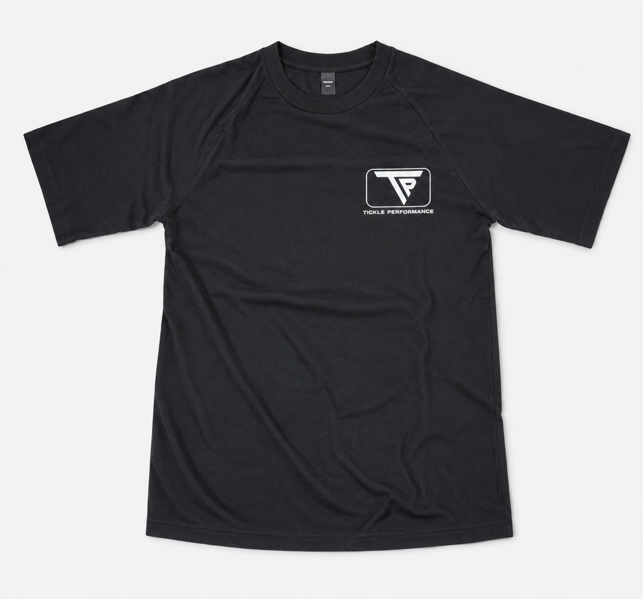TICKLE PERFORMANCE ATHLETIC BLEND TEE -  BLACK