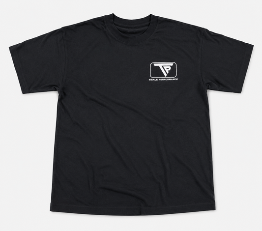 TICKLE PERFORMANCE DURABLE TEE -  BLACK