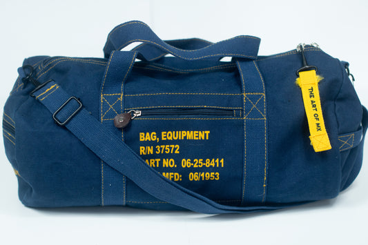 SERIOUS STUDIO ICONIC DUFFLE BAG - NAVY / GOLD