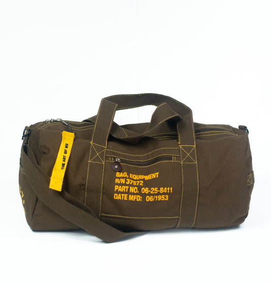 SERIOUS STUDIO ICONIC DUFFLE BAG - BROWN / GOLD
